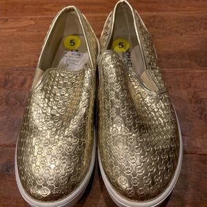 Metallic gold Michael Kors shoes